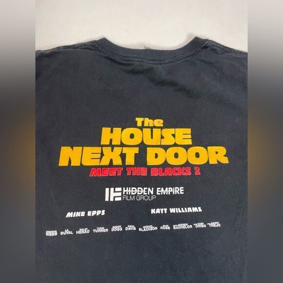 The House Next Door Meet The Blacks 2 Movie Promo Graphic T-shirt Men XL Black - Picture 4 of 6